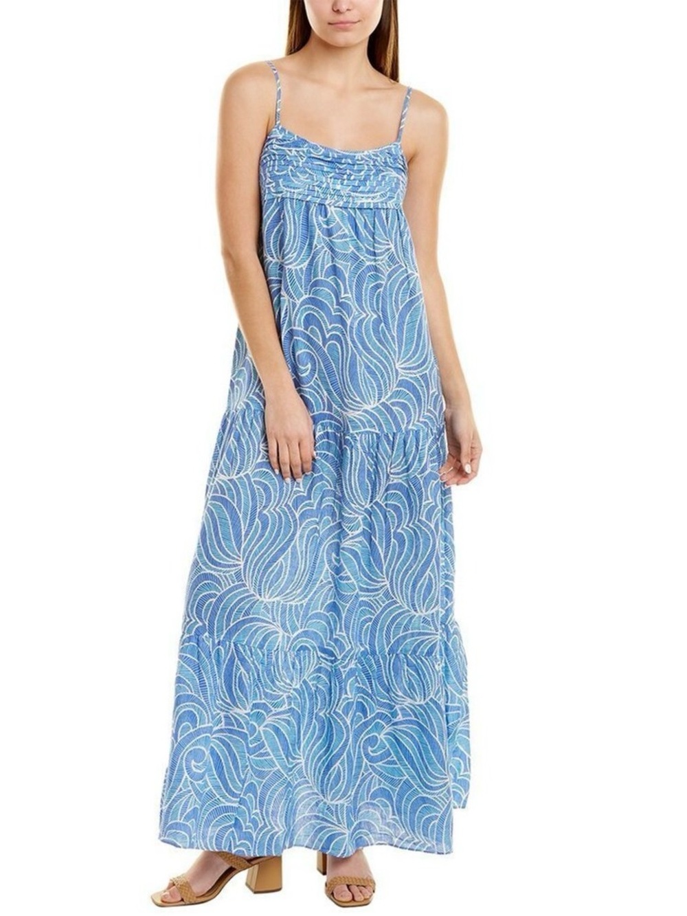 J.McLaughlin Paris Linen Maxi Dress